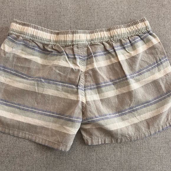 Patagonia Striped Women's Shorts - Beige and Blue - Picture 2 of 3